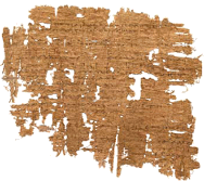 Fragment de partition musicale sur papyrus, Médée de Carcinos le Jeune - Musée du Louvre