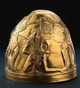 Scythian parade helmet - 4th century BC - excavations at Perederieva Moguila