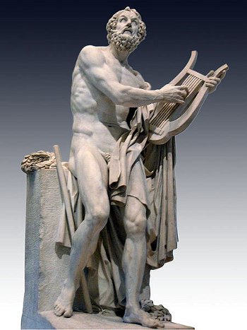 Homère : sculpture de Philippe-Laurent Roland - 1812 - Musée de  Louvre