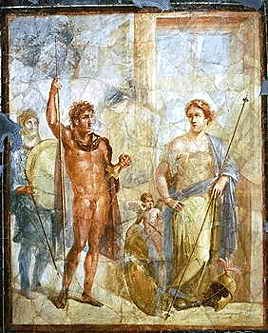 Mariage d’Alexandre le Grand et de Stateira à Suse en -324 - Fresque de Pompéi 