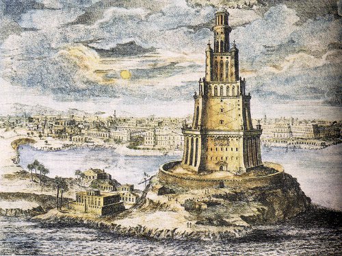 Le phare d’Alexandrie – Vue d’artiste