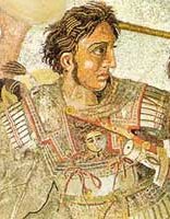 Alexandre le Grand à la batialle d’Issos - mosaïque du musée de Naples