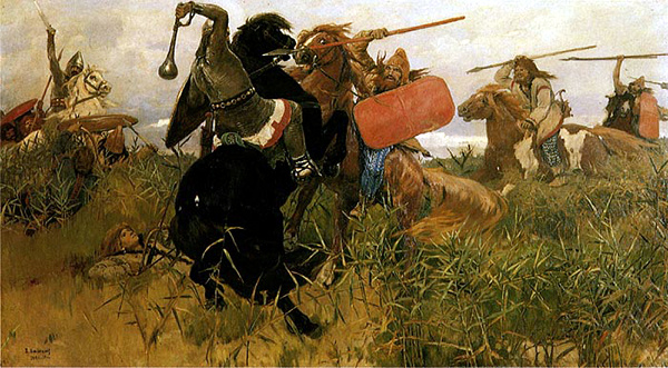 Bataille entre Scythes et Slaves - Viktor Vasnetsov, 1881 Bataille entre Scythes et Slaves - Viktor Vasnetsov, 1881