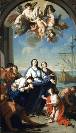 Le départ de sainte Paule et sainte Eustochie pour la Terre Sainte - Giuseppe Bottani (1717-1784/1794) - New-York, The Metropolitan Museum of Art Le départ de sainte Paule et sainte Eustochie pour la Terre Sainte - Giuseppe Bottani (1717-1784/1794) - New-York, The Metropolitan Museum of Art