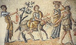 En voyage - Mosaïque de Dionysos à Sepphoris, en Galilée [IVe siècle]