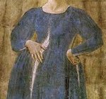 Détail de la ‘Madonna del Parto’, par Piero della Francesca