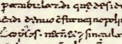 Fragment du manuscrit d’Arezzo relatant le voyage d’Égérie