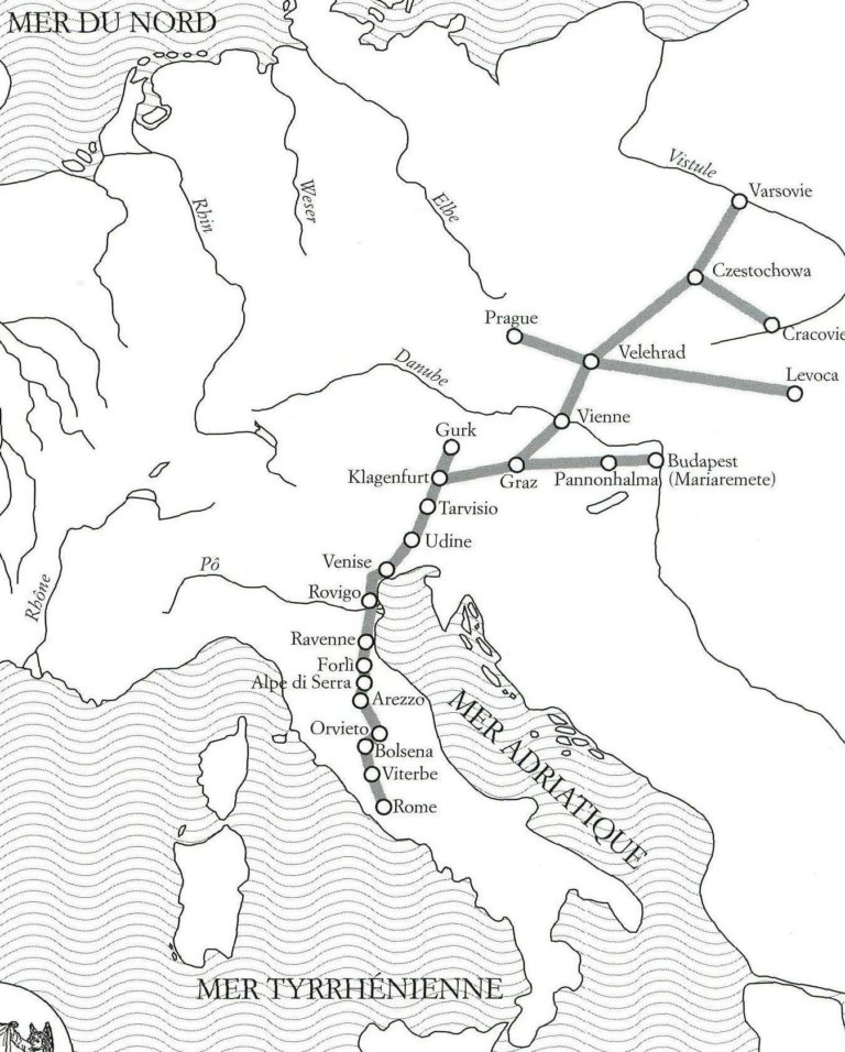 Itinéraires des Slaves vers Rome Itinéraires des Slaves vers Rome