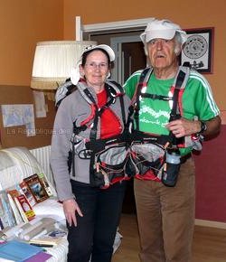 Jean-Claude et Sylvaine – préparatifs pour Lourdes-Bethléem à pied