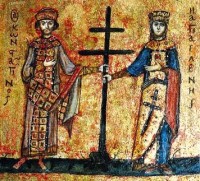 L'empereur Constantin, sainte Hélène, sa mère, et la Vraie Croix