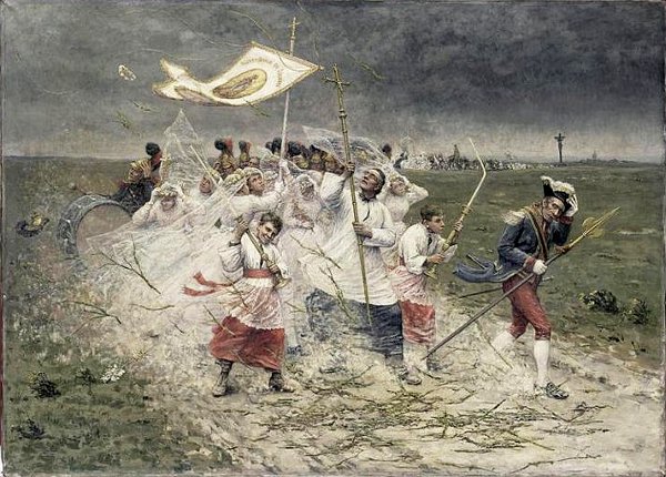 ‘La procession interrompue’ – Jules Denneullin - 1890 ‘La procession interrompue’ – Jules Denneullin - 1890