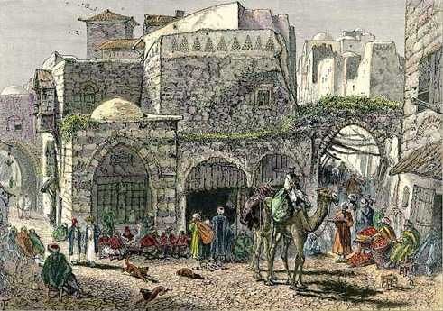 La rue de la porte de Damas - Harry Fenn - 1870 