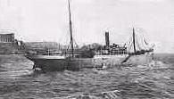 Le ’Bosphore’ en partance de Marseille pour la Méditerranée orientale vers 1890 Le ’Bosphore’ en partance de Marseille pour la Méditerranée orientale vers 1890