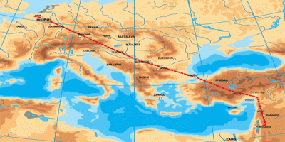 Le trajet de Sébastien Le trajet de Sébastien