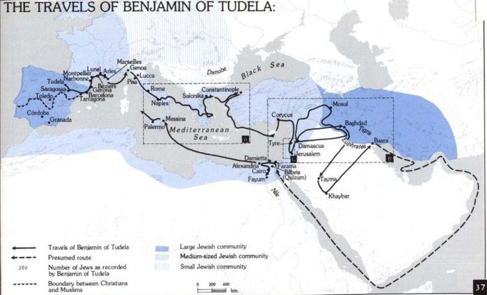 Les voyages de Benjamin de Tudèle