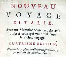 Frontispice de l’édition de 1702 du « Nouveau voyage d’Italie » de Maximilien Misson Frontispice de l’édition de 1702 du « Nouveau voyage d’Italie » de Maximilien Misson