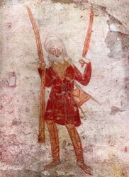 Paumier - Peinture dans l’église St Nicolas de Tavant (Indre et Loire) Paumier - Peinture dans l’église St Nicolas de Tavant (Indre et Loire)