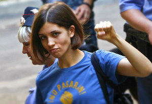 Nadejda Tolokonnikova, chanteuse du groupe 'Pussy Riot'