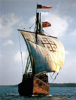 Répllque d'une caravelle de Christophe Colomb