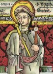 Sainte Brigitte de Suède en tenue de pèlerine Sainte Brigitte de Suède en tenue de pèlerine