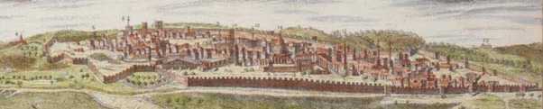Vue de Jérusalem par Cornelius de Bruyn - 1698 Vue de Jérusalem par Cornelius de Bruyn - 1698