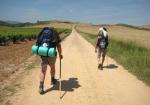 marcher avec un pèlerin au départ St Sauvant en Vienne
			 