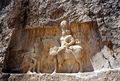 Naqsh-e-Rostam : Valerien à genoux devant l'empereur perse sassanide Shahpur