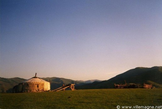 Campement d’éleveurs dans la vallée de l’Orkhon