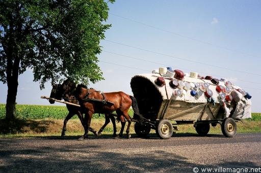 Carriole de Tsiganes - Roumanie Carriole de Tsiganes - Roumanie