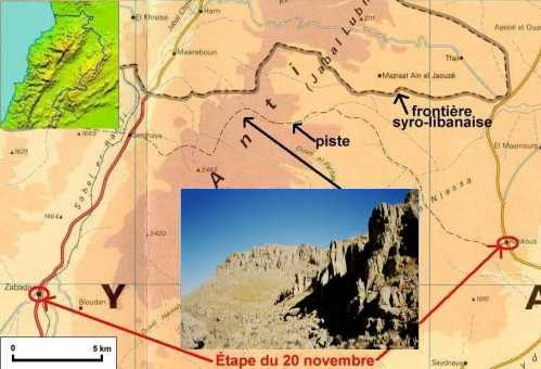 Carte du trajet entre Zebdani et Rânkouss Carte du trajet entre Zebdani et Rânkouss