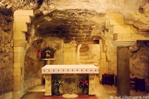 Le sanctuaire de la maison de Marie dans la basilique de l’Annonciation à Nazareth - Israël