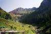 Carpates - montée vers le col de Podragu dans le massif des Fagaras - Roumanie 