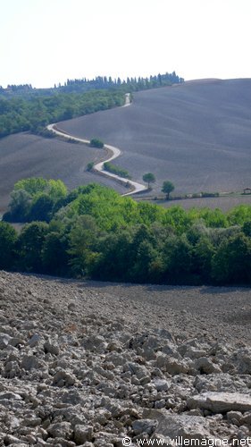 Au sud-est d’Arbia - Les crêtes siennoises Au sud-est d’Arbia - Les crêtes siennoises