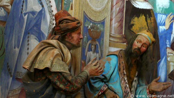 Des hommes descendent un paralytique sur son grabat, à travers le toit d’une maison où se trouvait Jésus Des hommes descendent un paralytique sur son grabat, à travers le toit d’une maison où se trouvait Jésus