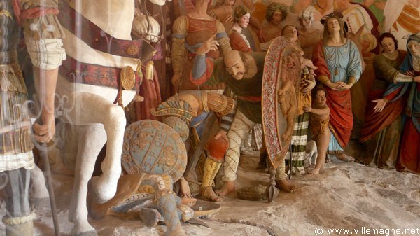 Des soldats jouent aux dés les vêtements de Jésus Des soldats jouent aux dés les vêtements de Jésus