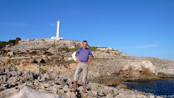 Devant le phare de Leuca Devant le phare de Leuca