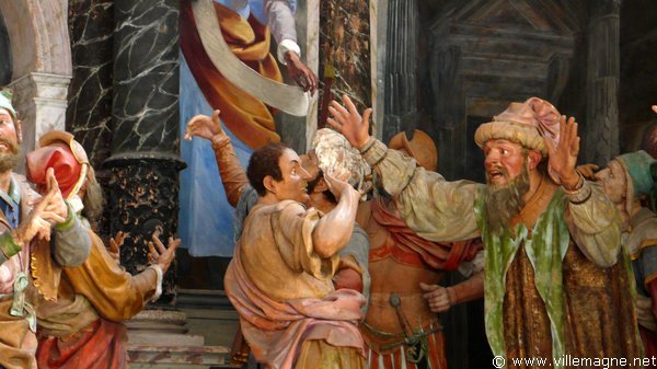 La foule des Juifs lors de la présentation de Jésus par Ponce Pilate