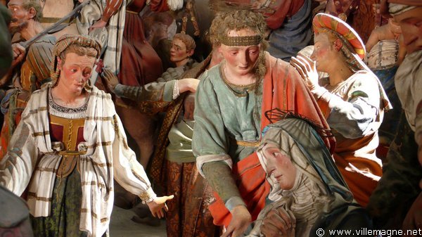 La Vierge Marie et les saintes femmes éplorées lors de la crucifixion de Jésus sur le Golgotha La Vierge Marie et les saintes femmes éplorées lors de la crucifixion de Jésus sur le Golgotha