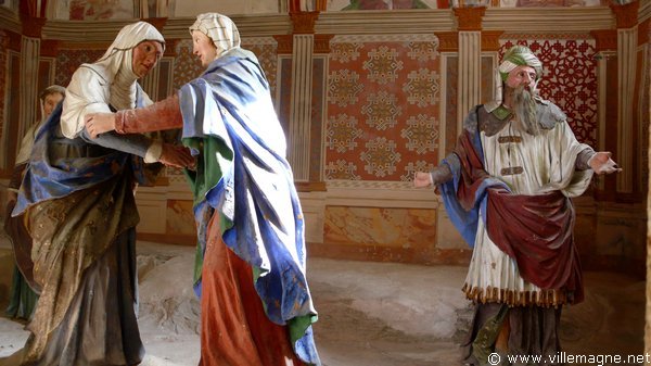 La Vierge Marie se rend auprès de a cousine Élisabeth, enceinte de saint Jean-Baptiste La Vierge Marie se rend auprès de a cousine Élisabeth, enceinte de saint Jean-Baptiste