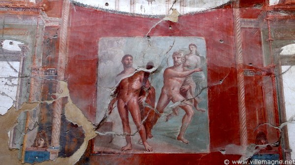 Peintures murales dans la maison des Augustaux à Herculanum Peintures murales dans la maison des Augustaux à Herculanum