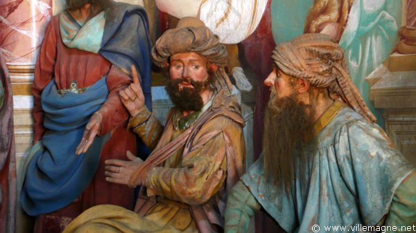 Personnages dans la foule, lors de la guérison du paralytique Personnages dans la foule, lors de la guérison du paralytique