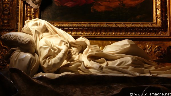 Tombeau de la Bienheureuse Ludovica Albertoni par Le Bernin - Église San Francesco a Ripa, à Rome Tombeau de la Bienheureuse Ludovica Albertoni par Le Bernin - Église San Francesco a Ripa, à Rome