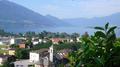 Le lac Majeur, vu des hauteurs de Tenero, près de Locarno Le lac Majeur, vu des hauteurs de Tenero, près de Locarno