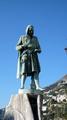 Statue de Giovanni Gioia à Amalfi, « inventeur » de la boussole
