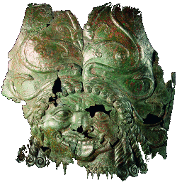 Plaque de torse d’une armure grecque décorée d’une tête de méduse – Ve-IVe siècle avant J.C. – Musée de l’Ermitage – Saint-Pétersbourg