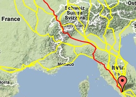 Le réseau des routes de la Via Francigena