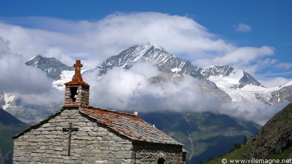 Chapelle d’Ottavan, au-dessus du village de Täsch - Vallée de Zermatt